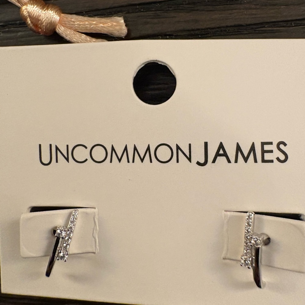 NEW Uncommon James Sterling Silver Unexpected Bar Stud Earrings - Picture 4 of 4
